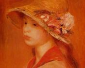 皮埃尔奥古斯特雷诺阿 - Portrait of a Young Girl